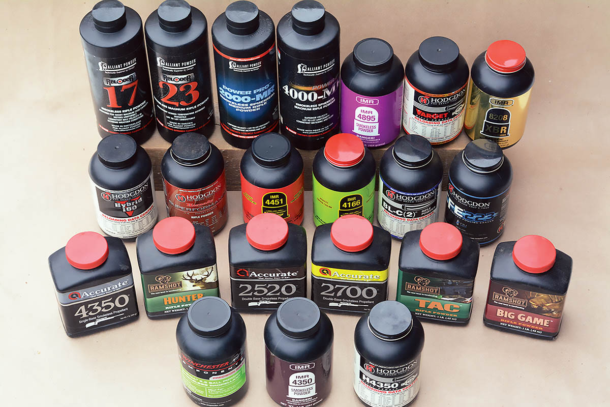 Brian used a variety  of powders to develop  6.5 Creedmoor  handloading data.